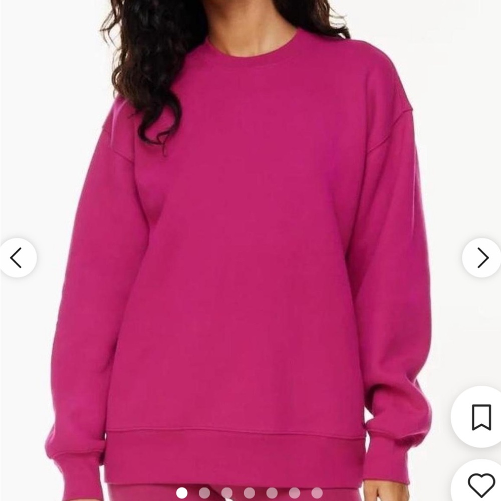 Aritzia TNA SweatFleece TerryFleece Boyfriend Fit Sweater size small